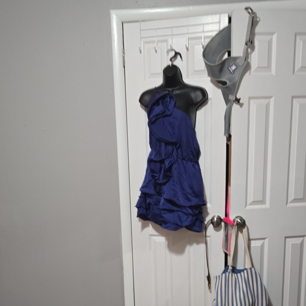Hot & Delicious One Shoulder Blue Dress